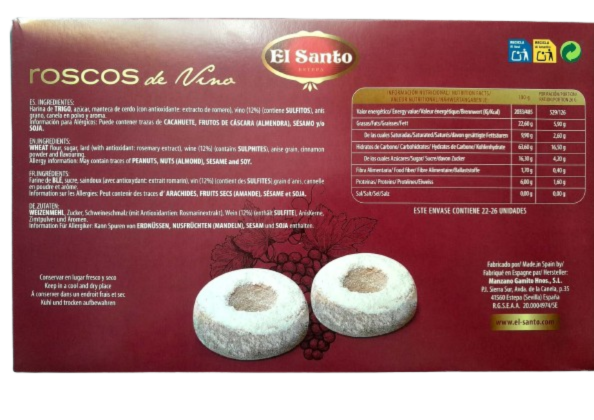 Roscos à l'Anis - El Santo - Boîte 600 g