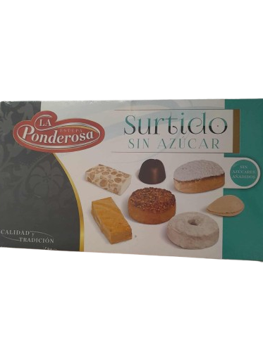 Assortiment Biscuits et Nougats Sans Sucre - La Ponderosa - 550 g