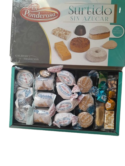Assortiment Biscuits et Nougats Sans Sucre - La Ponderosa - 550 g