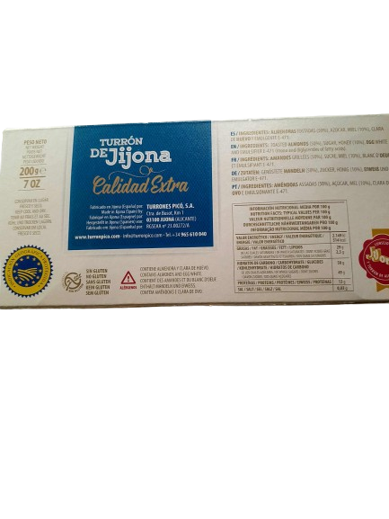 Nougat de Jijona - Pico - Sans Gluten - 150 g