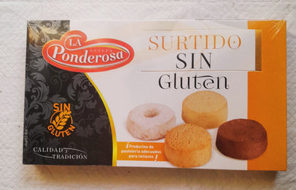 Mantecados Sans Gluten - La Ponderosa - Assortiment de Noël - 450 g