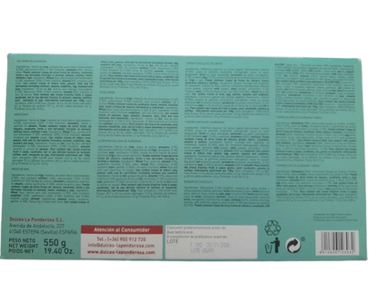 Assortiment Biscuits et Nougats Sans Sucre - La Ponderosa - 550 g