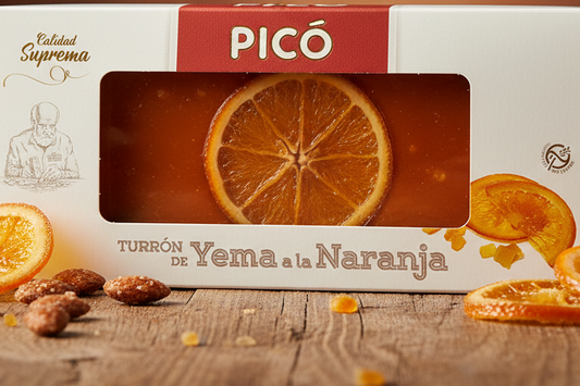 Touron de Yenna à l'Orange Pico - Sans gluten - Tablette 200 g