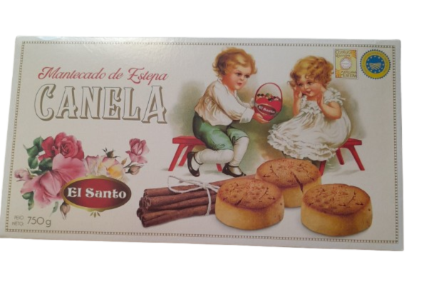 Mantecado - El Santo -Artisanaux à la Cannelle - Boite généreuse de 750 g .