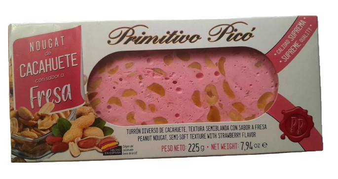 Nougat Tendre à la Fraise - Primitivo Pico - 225 g